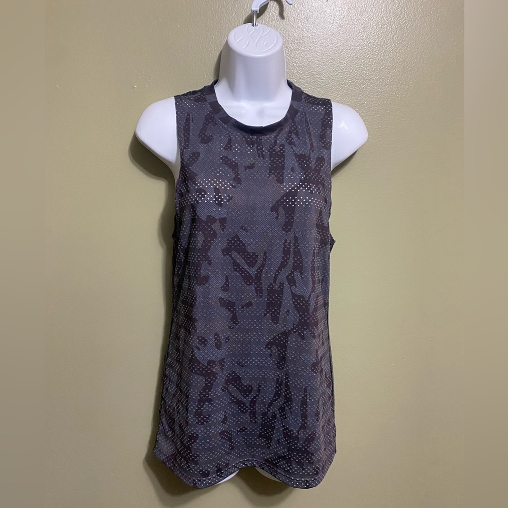 Zyia Active Perforated Camo Tank Top, Size XS